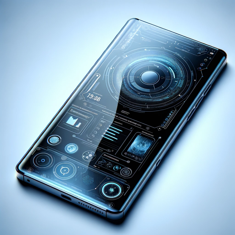 3D image of a futuristic smartphone